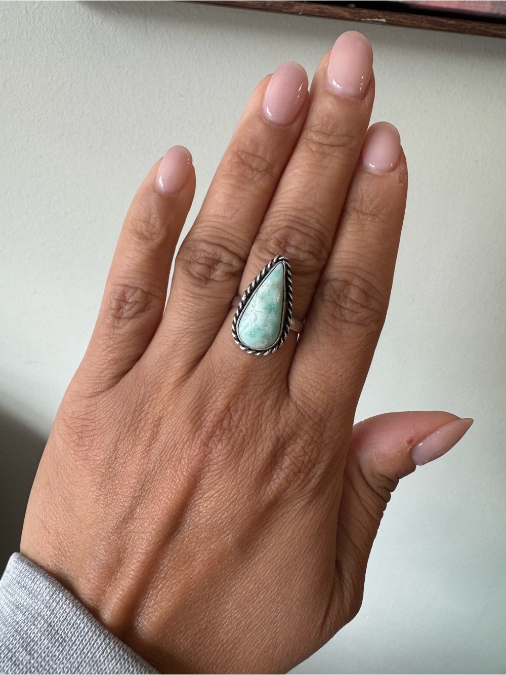🤩NEW GREEN CHALCEDONY RING - Picture 3 of 9